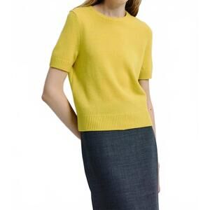 NEW RUE SOPHIE leta shortsleeve sweater in yellow